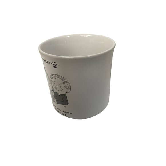 40th Birthday Celebration Coffee Mug With Humorous Cartoon & Text - Picture 3 of 10